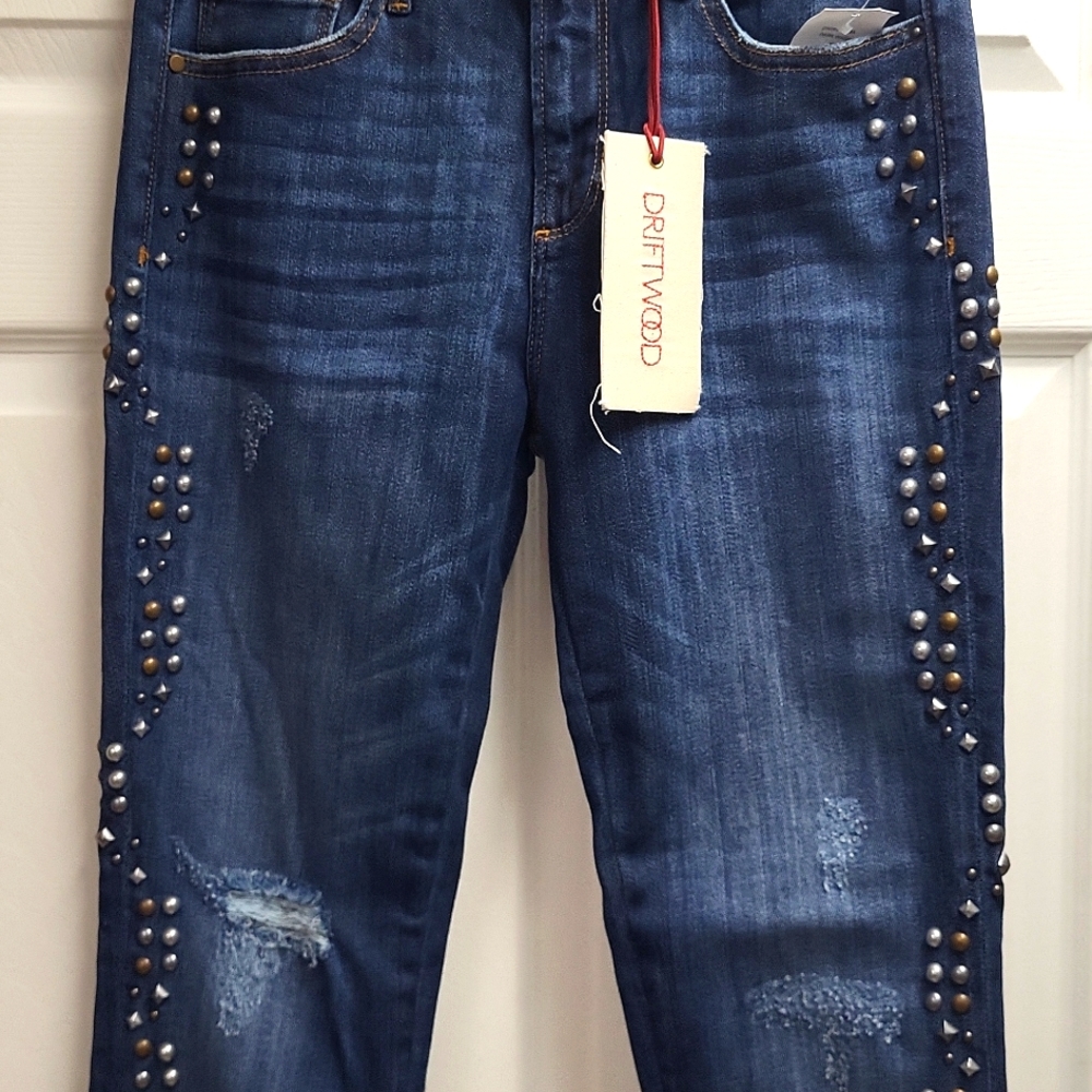 DRIFTWOOD JACKIE STUDDED JEANS 27
